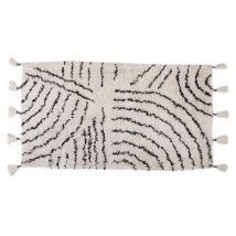 Kidsdepot - Berber vloerkleed zwart-wit