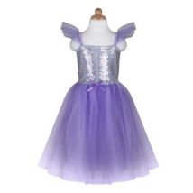 Great Pretenders - Prinsessenjurk met pailetten - lila 5-6 jaar