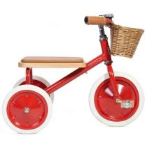 Banwood - Rode driewieler met duwstang - Trike Red