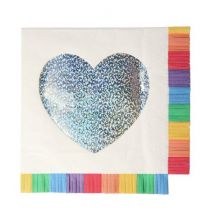 Meri Meri - Servetten - Rainbow Fringe