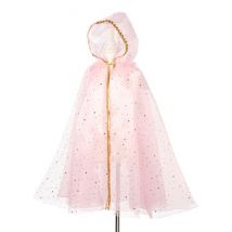 Souza for Kids - Roze verkleedcape met capuchon - Suzanna 3-4 jaar