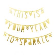 a Little Lovely Company - Letter banner - Goud