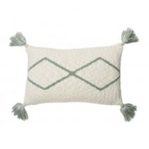 Lorena Canals - Gebreid Kussen Little Oasis Natural - Indus Blue