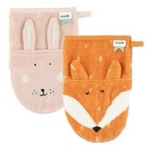 Trixie - Set van 2 washandjes - Mrs. Rabbit & Mr. Fox
