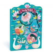 DJECO - Set met 5 Lovely Badges - Ballerina