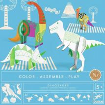 DJECO - Color. Assemble. Play - Dinosaurussen