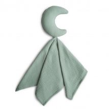 Mushie - Knuffeldoek Lovey blanket - Moon Roman Green