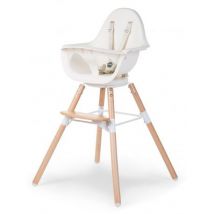 Childhome - 2-in-1 Evolu One.80° Stoel - Naturel & Wit