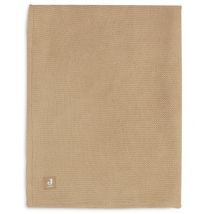 Jollein - Deken Wieg Basic Knit - Biscuit & Fleece - 75 x 100 cm