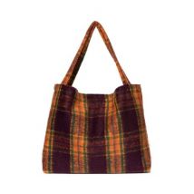 Studio Noos - Mom-bag tas - Plum Wool Checked