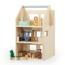 Trixie - Houten poppenhuis met accessoires