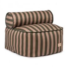 Nobodinoz - Majestic zitzak - green taupe stripes