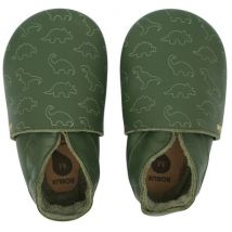 Bobux - Babyslofjes - Soft Sole - Dino Olive S (3-9 maanden)