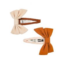 Grech & Co - Set van 2 haarclips - Oat + Sienna