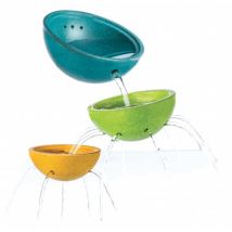 Plan Toys - Duurzame set badspeelgoed - Fontein kommetjes