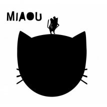 MIMI'lou - Krijtbord muursticker - Miaou