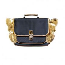 Caramel & Cie - Donkerblauw boekentasje - Vleugels