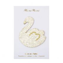 Meri Meri - Glitter strijkapplicatie - Zwaan