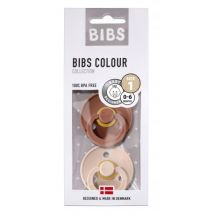 BIBS - 2 BIBS tutjes - woodchuck & blush in natuurrubber maat 1