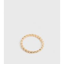 Gold Twist Ring New Look