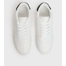 Men's White Contrast Back Lace Up Chunky Trainers New Look