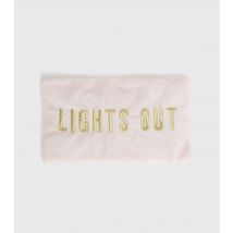 Pale Pink Lights Out Embroidered Eye Pad New Look