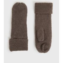 PIECES Rust Knit Mittens New Look