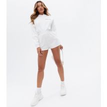 Women's White Jersey High Waist Shorts New Look