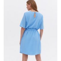 JDY Pale Blue Belted Mini Dress New Look