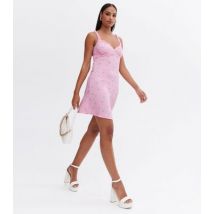 Noisy May Pink Floral Frill Mini Slip Dress New Look