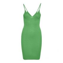 Noisy May Green Ribbed Knit Mini Dress New Look