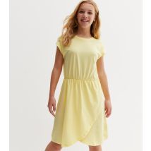 Pale Yellow Wrap Dress KIDS ONLY New Look
