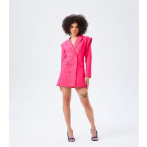 Women's Bright Pink Mini Blazer Dress Urban Bliss New Look