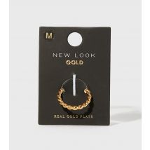 Real Gold Plated Twist Ring New Look