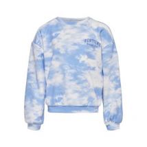 KIDS ONLY Blue Textured Tie Dye Logo Sweatshirt New Look