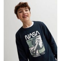 Name It Blue Crew Neck Nasa Sweatshirt New Look