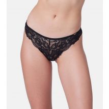 Women's Black Lace Brazilian Briefs Dorina New Look