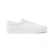 Women's White Leather Lace Up Espadrilles Toms New Look