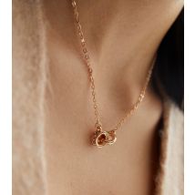 Gold Circle Link Pendant Necklace New Look