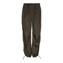 Noisy May Khaki Nylon Low Rise Parachute Trousers New Look