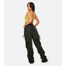 Missy Empire Black Elasticated Waist Ruched Side Joggers New Look