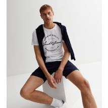 Men's White Crew Neck Logo T-Shirt Jack & Jones New Look
