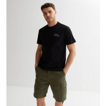 Men's Dark Green Cargo Shorts Jack & Jones New Look