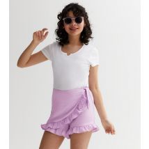 Lilac Frill Wrap Skort KIDS ONLY New Look