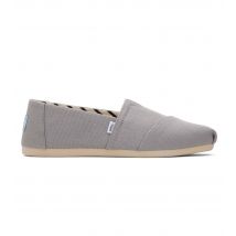 Women's Pale Grey Canvas Slip On Espadrilles Toms New Look