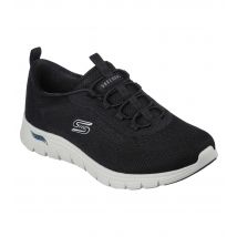 Women's Black Arch Fit Vista Mesh Trainers Skechers New Look