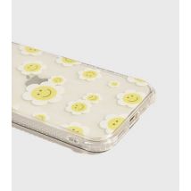 Skinnydip Yellow Happy Flower Face iPhone Shock Case New Look