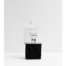 Black 70 Denier Premium Opaque Tights New Look