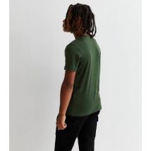 Jack & Jones Junior Dark Green Cotton Logo T-Shirt New Look