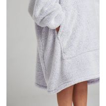 Loungeable Lilac Faux Fur Oversized Blanket Hoodie New Look
